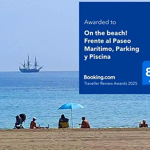 On The Beach! Frente Al Paseo Maritimo, Parking Y Piscina Apartment *